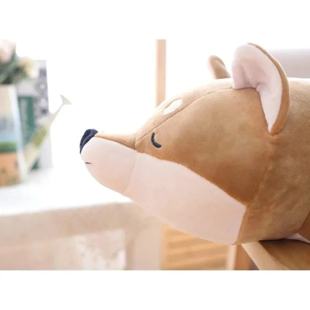 30'' Shiba Inu Plush Stuffed Animal  Sleeping Dog Toy for Kids - Picture 3 of 7
